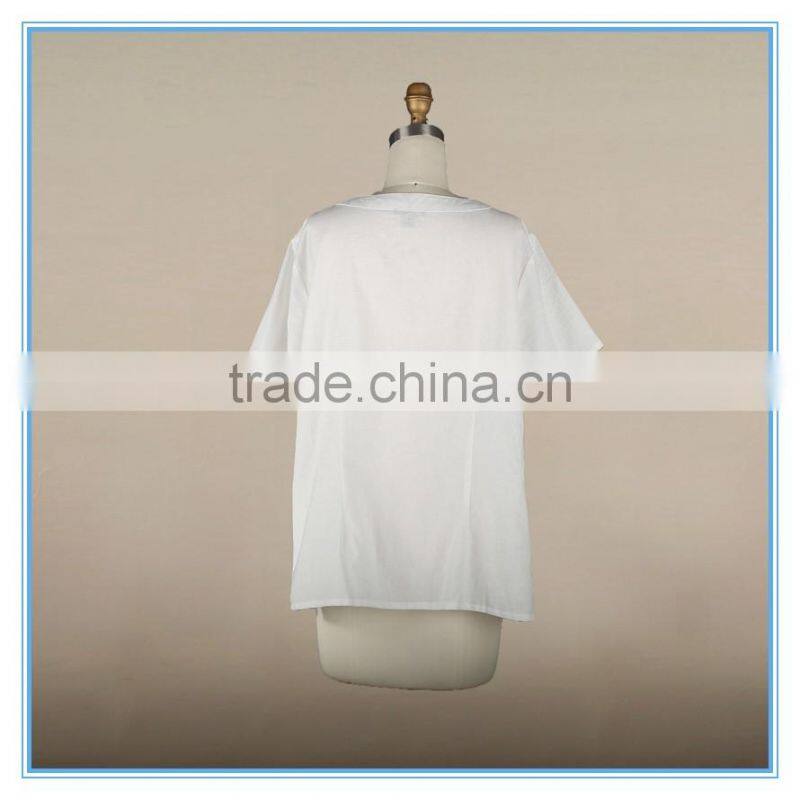 White Cotton Sarees Blouse Hand Designs Crystal Beaded Linen Blouse