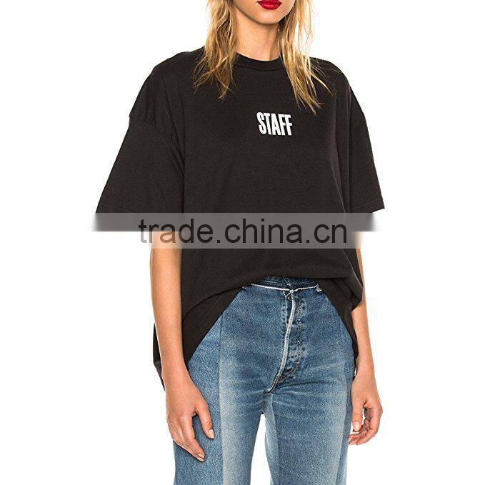 NE Norboe New Style Fashion Unisex Letter Printed Casual Tops Hip Hop Round Neck Oversize T-shirt