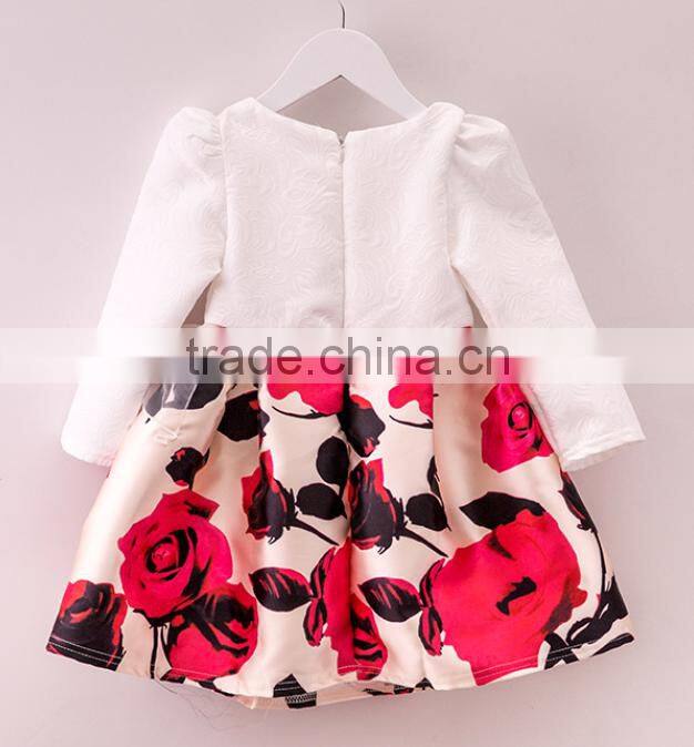 2016 wholesale baby girls new style flower dress