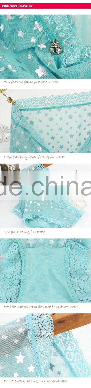 2015 New design rich color comfortable sexy underwear little girls underwear panty mature lady lace underwear woman pantys