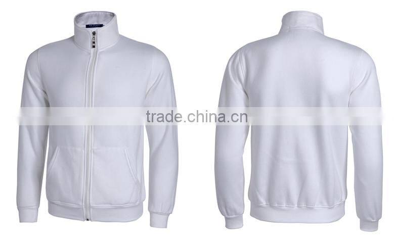 Wholesale high quality Mens stand collar zipper jacket without hood top selling
