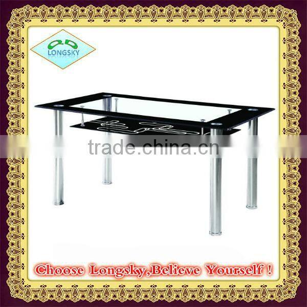 high quality modern design cheaper glass dining table