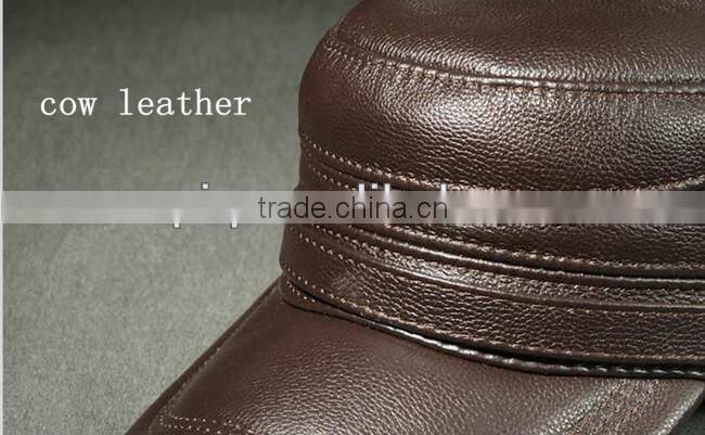 fashionable cow leather hats for man