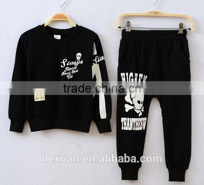 Lovely Kids Autumn Clothing Set Fashion Children Cotton 2 Pcs Clothes Set Long Sleeve Solid Top And Stripes Pant Set