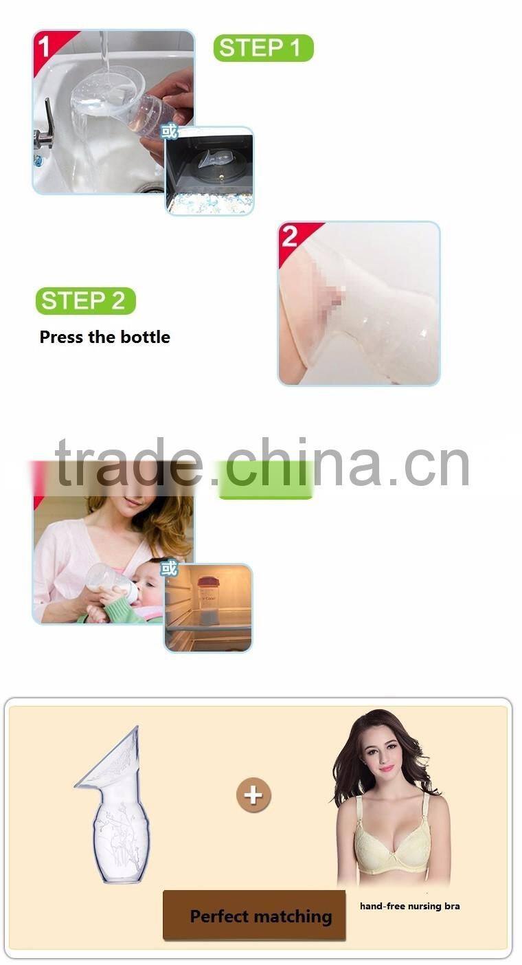 manual breast pump/Silicone milk collector/suction pacifier