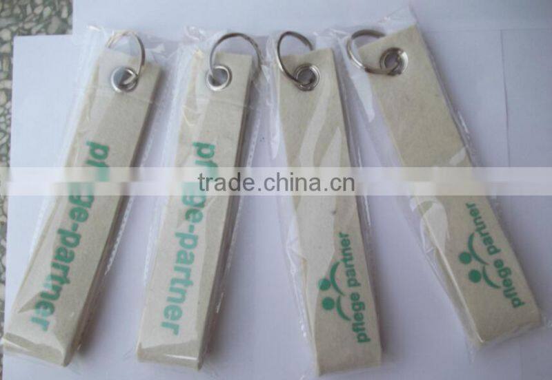 custom felt key ring