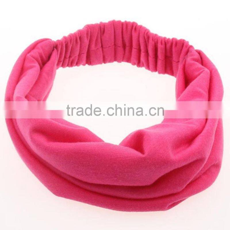 High Quality Wide Cotton Headbands ,Elastic Headband