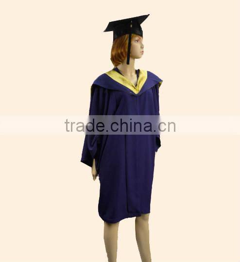 Customized shiny graduation gown from Shanghai Shoujia