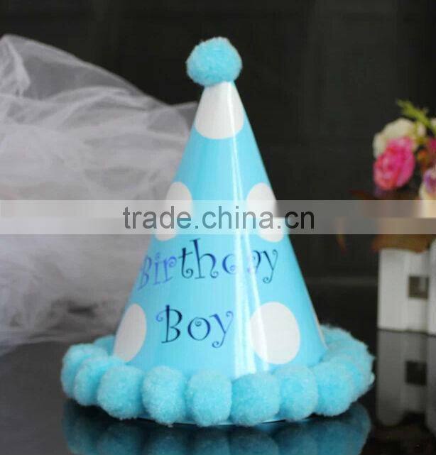 2014 factory sale parper material hat wholesale birthday party supplies