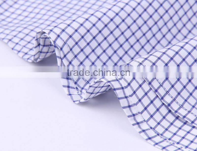 2017 men's long sleeve checked casual shirt wholesale