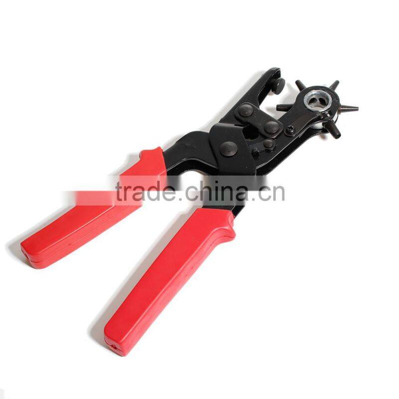 High Quality Red Hand Pliers Kit Heavy Duty Leather Hole Punch