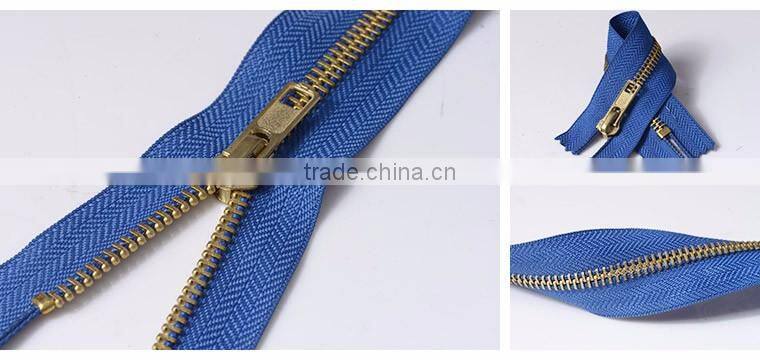 5# Close end Brass Metal Zippers