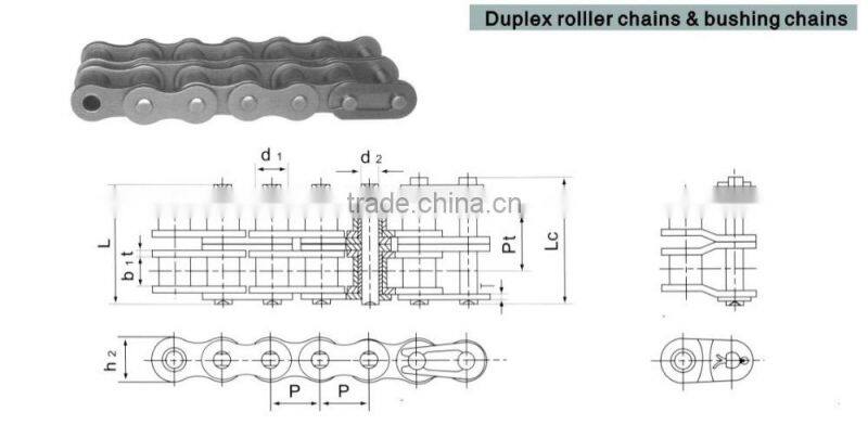 Roller Chains 10B-2 Duplex Roller Chains and Bushing Chains Bike/Bycicle/Motorcycle Chain