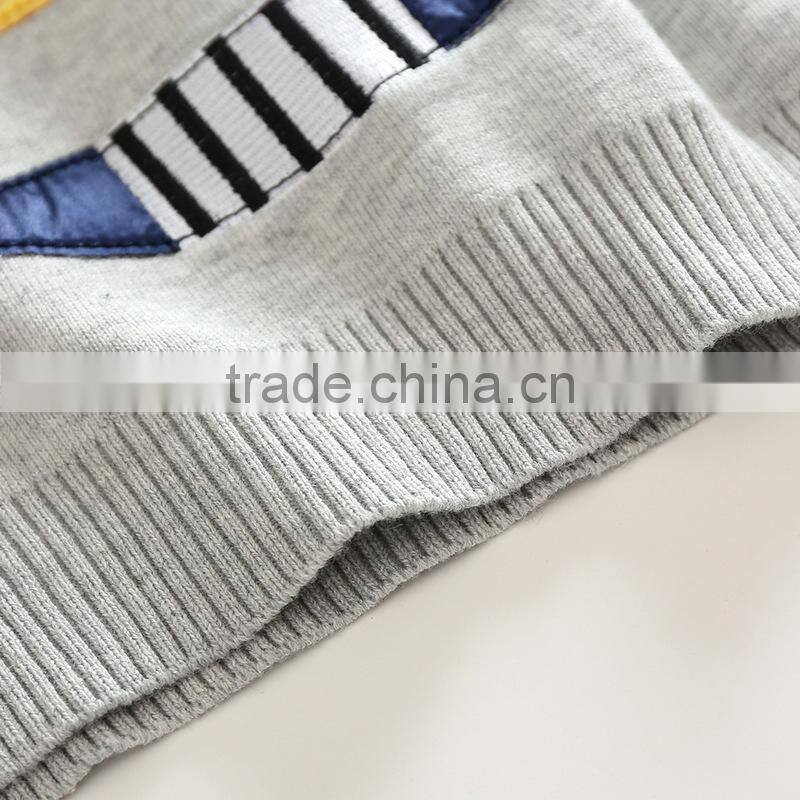 Autumn spring and winter baby wool embroidery knitting design sweater