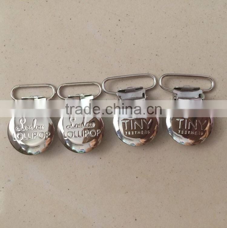 Wholesale Cheap OEM Logo Metal Suspender Clips
