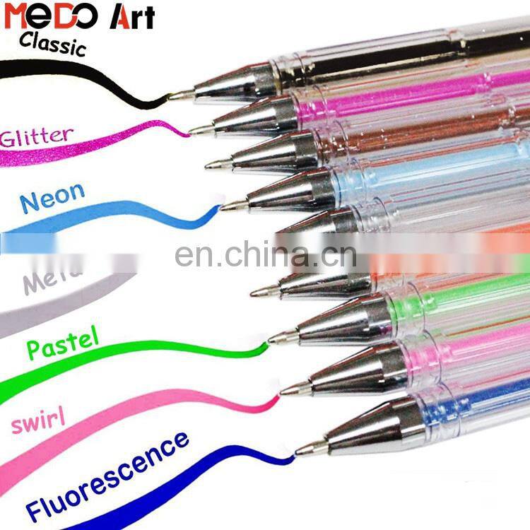 China Professional Art Gel Pens Bulk 15*1cm Glitter Gel Pens Wholesale