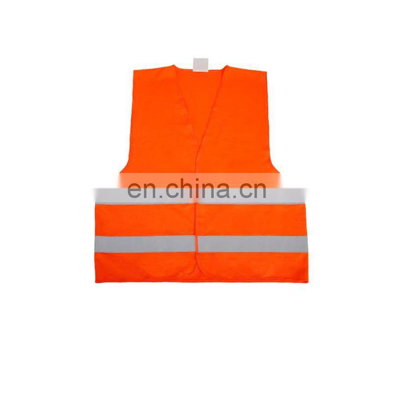 Hot sale small MOQ hi vis vest in 100% Polyester colorful reflective safety vest with EN20471
