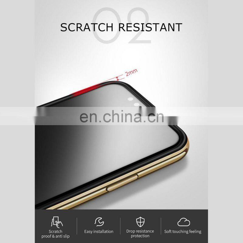 Blade Series Detachable PC Frame and Carbon Fiber TPU Back Cover Case for iPhone X - Gold