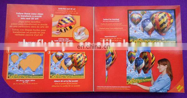 Wholesale kids Hot-air balloon paper 3D jigsaw puzzle