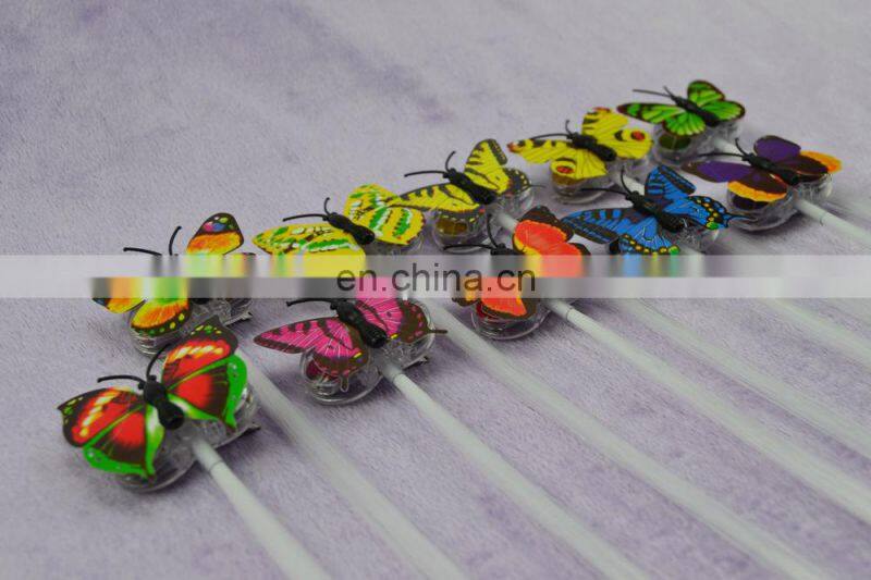 Hot sale butterfly Multicolors LED Flashing braid LED Hair Braid/flashing Braid for New Years Eve Party