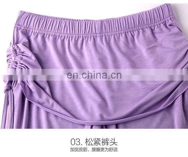 T-5115 Modal summer short sleeve practice belly dance costume