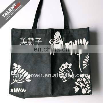 custom private printed brand name logo eco-friendly non woven promotional shopping bag