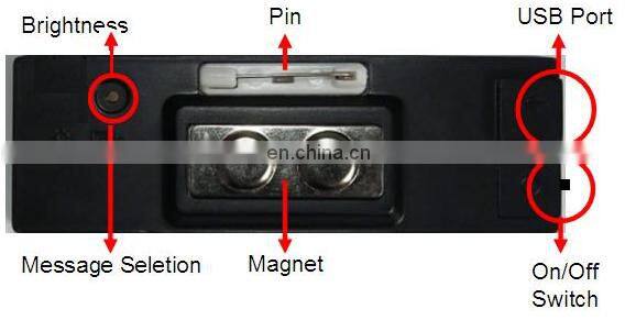 hot seller led Name Badges With Logo for customer