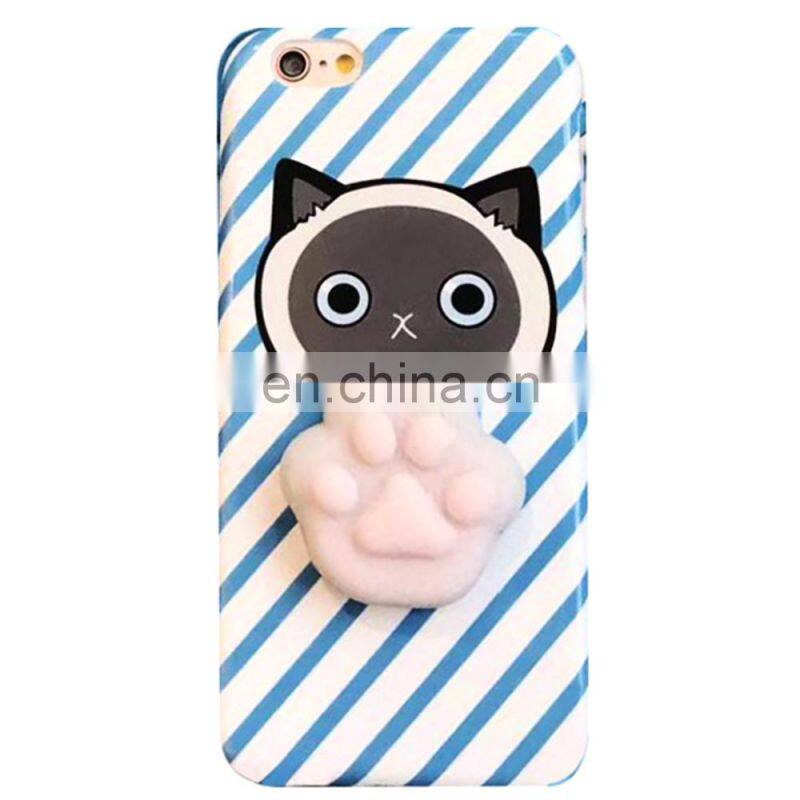 Factory Price Wholesale Custom 3D Soft TPR Squishy Phone Cases for iPhone 7