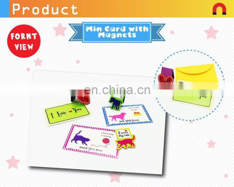 Wholesale creative gift mini card with magnet