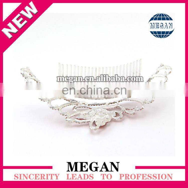 Popular girl Jewelry Headdress rhinestone tiaras Crown Hair comb