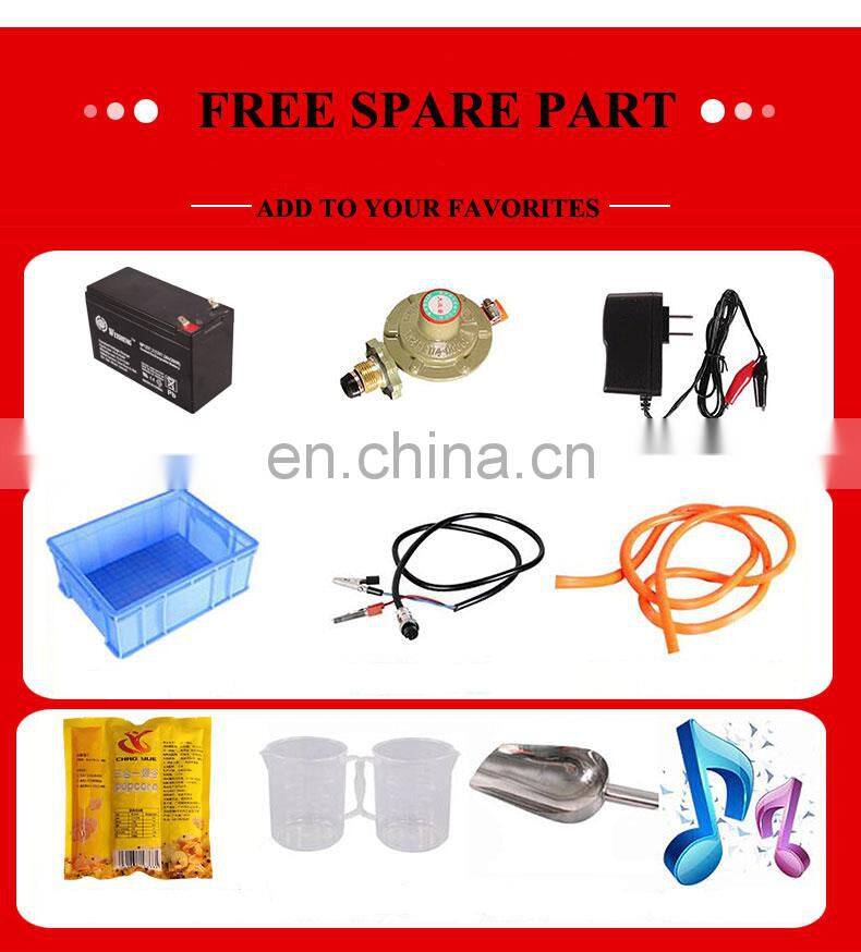 CE approved Air Popping Battery Operated Popcorn Making Machine