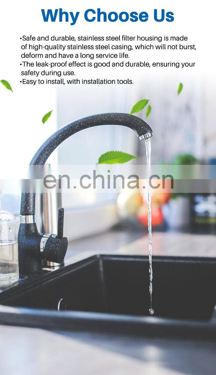 Household stainless filter housing stainless steel water filter housing