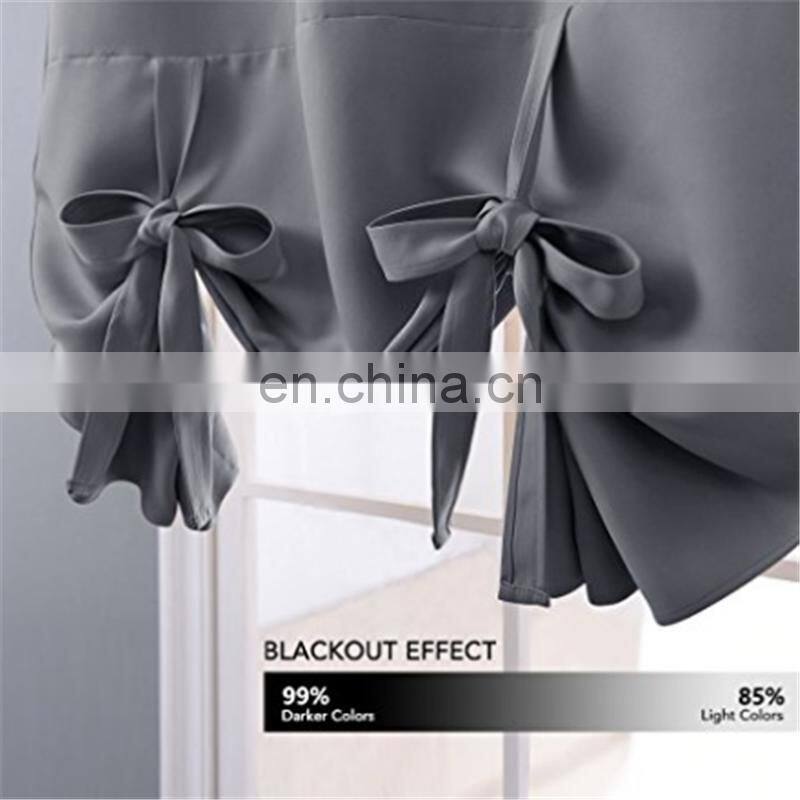 Blackout Kitchen Curtain Tie Up Blackout Curtain for Kitchen For Kids Room