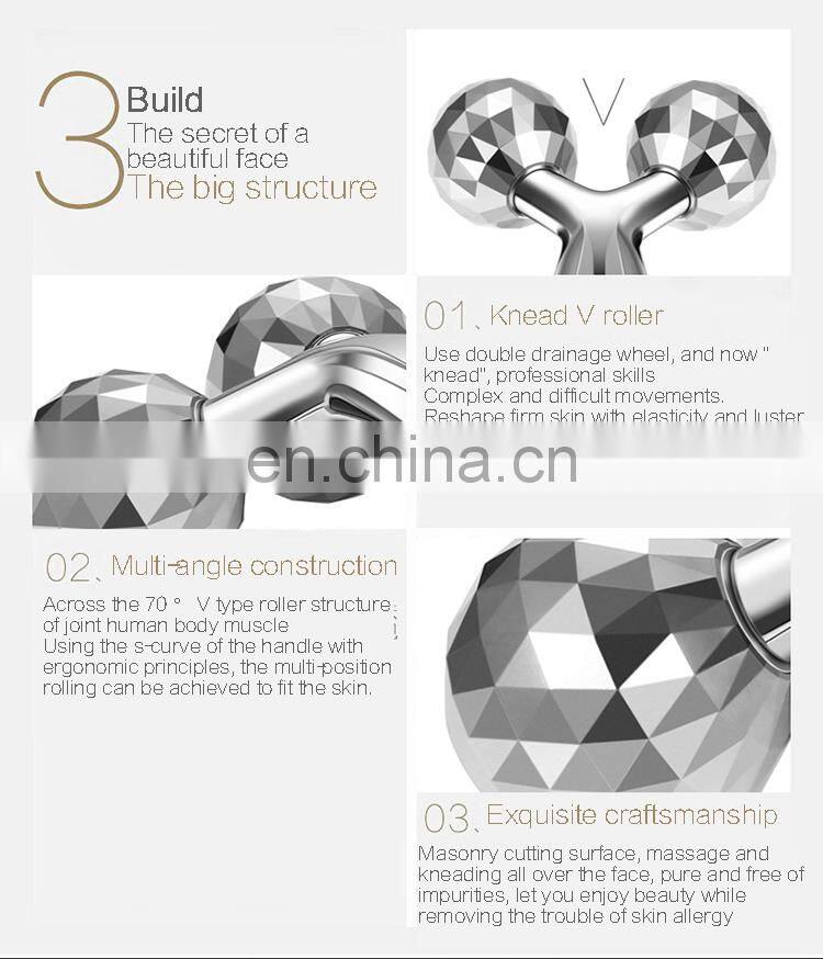 Handheld 3D Face Beauty Massage Lifting Roller Facial Massager Roller