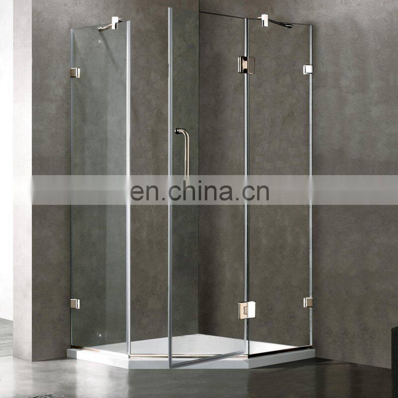 Frameless shower enclosureshower cubical tempered glass panels 6mm shower screen bathroom