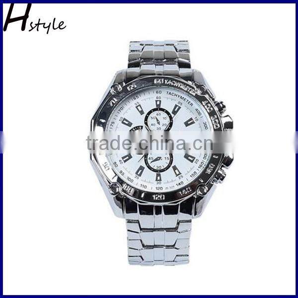 High Quality Men Stainless Steel Sport Business Watch Blue WP017