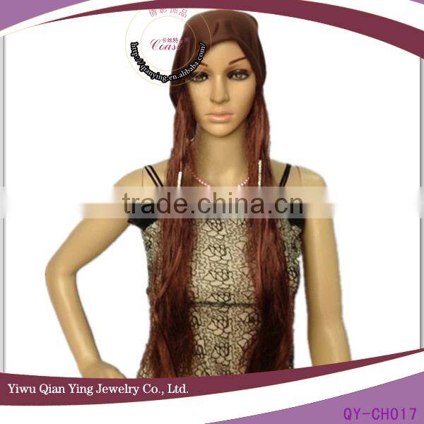 fashion long brown custom wig caps