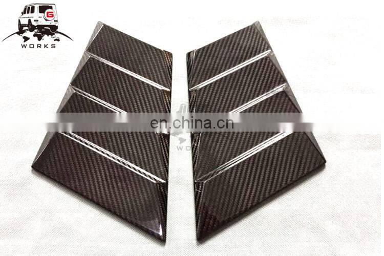 W463 hood side vents fit for G-class W463 all year to B-style DRY carbon fiber signal cover for G63