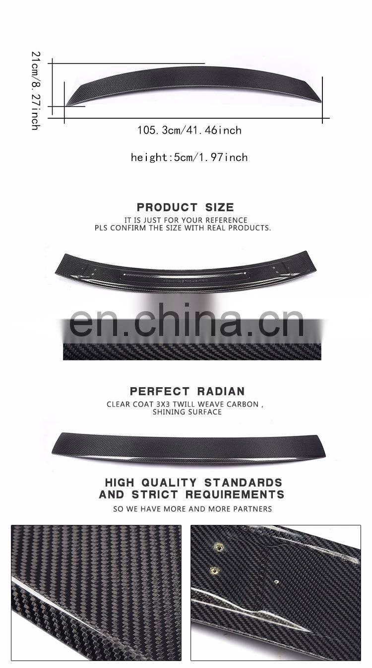 Carbon Fiber Rear Spoiler for Audi Mk2 TT 8J TTS S Convertible