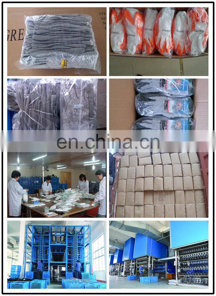 Oil Repellent Cut Resistant Gloves Reinforced Crotch Metalworking Safety Touchscreen Micro Foam Nitrile Coated Cut Proof Gloves
