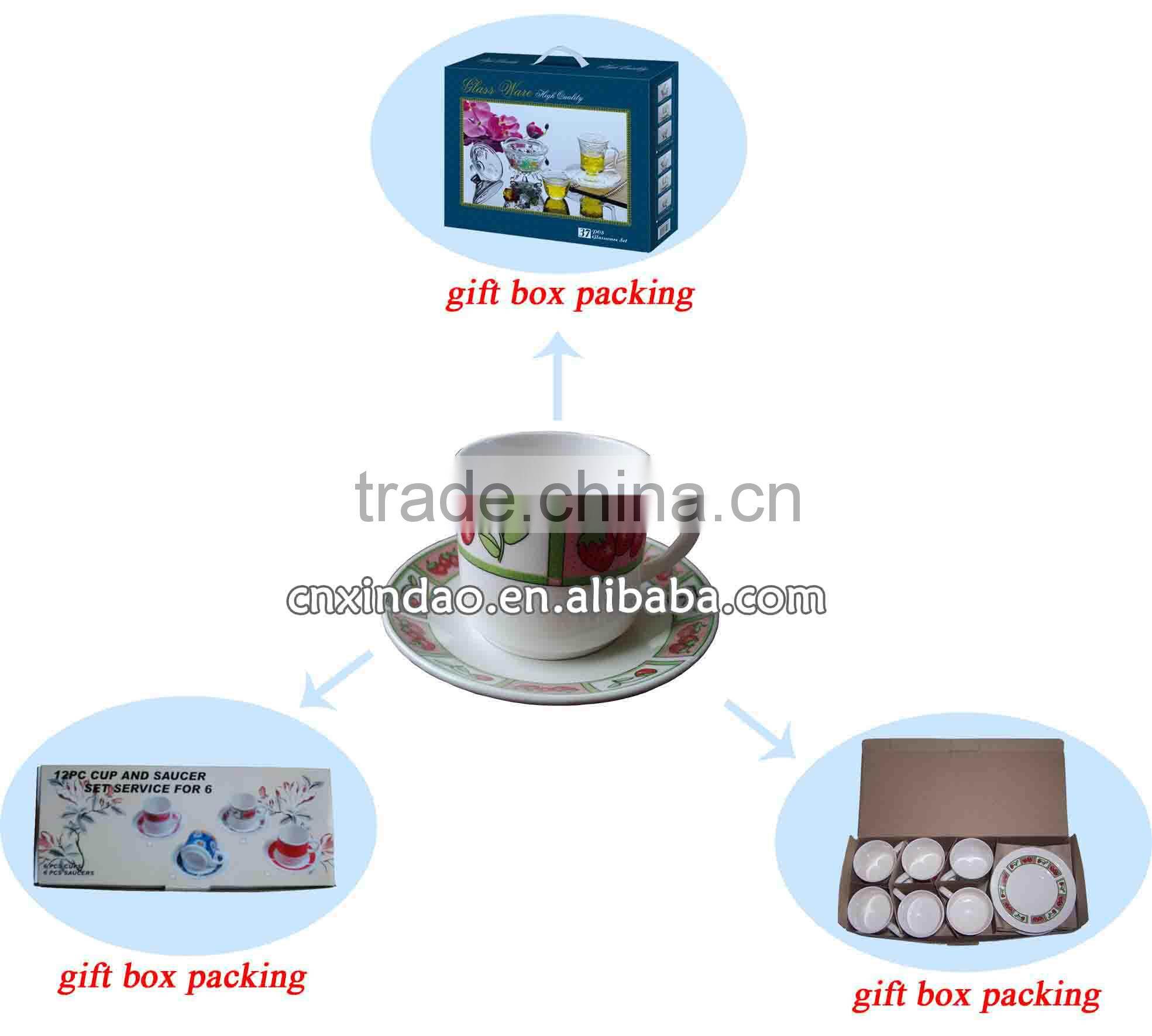Zibo Made Best Quality Professional Hot Sale Ceramic Tea Cups and Saucers Cheap