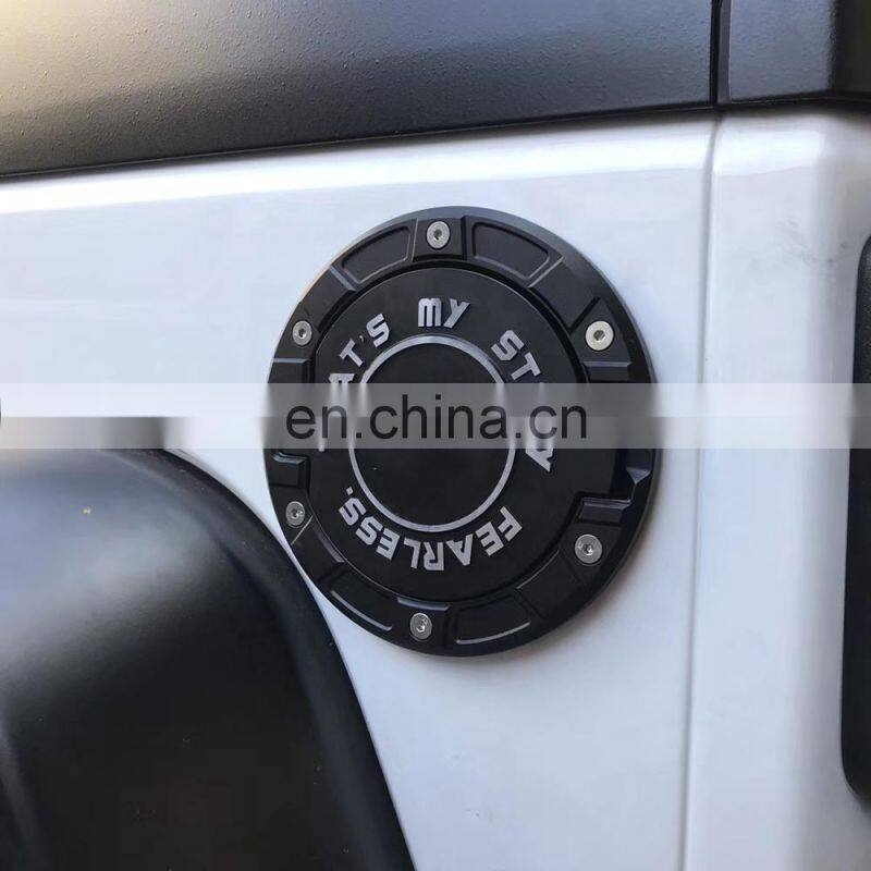 Furyengraver aluminum tank cover for Jeep wrangler JK 07+ accessories gas cover for Jeep