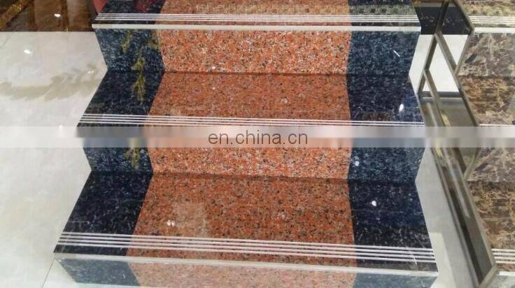 Granite Look Polished Glazed Porcelain Staircase Step Tile