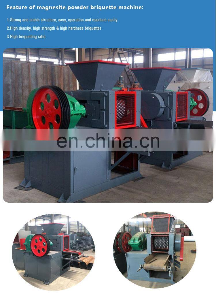 Roller briquette machine briquetting coal charcoal coke carbon oxide iron, quartz powder, slag, gypsum, sludge, kaolin