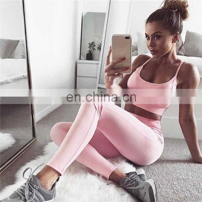 High Waist Leggings Sports Bra Top Fitness Plus Size Pants Women Fitness Seamless Suit Fitness & Yoga Wear Set