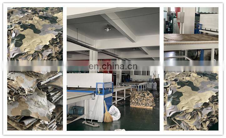 Camouflage fabric cutting machine