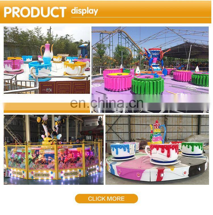 Rotary equipment fairground attractive theme park coffee cup amusement ride