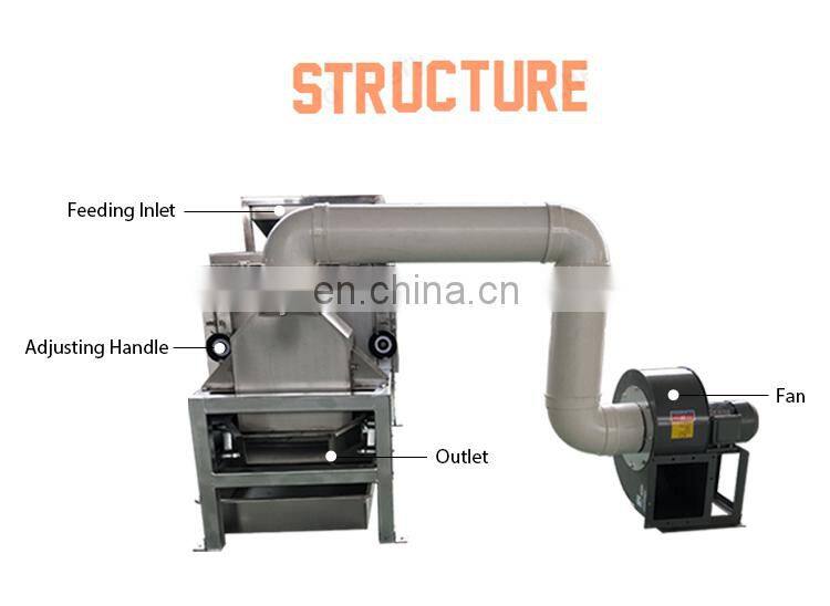cocoa powder making machine Removing Peanut Skin Cocoa Beans Peeler And Half Cutter machine