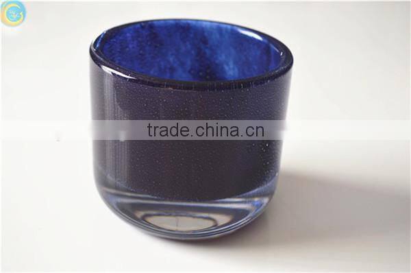 dark blue glass coffee cup for bar or home decoration etc.