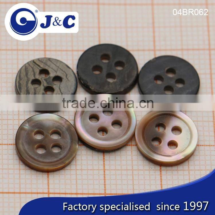 J&C Brown MOP shell buttons,pearl shell buttons for fashion shirt.BR062, BR064